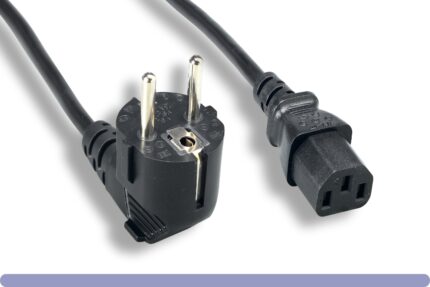 European Schuko Power Cord CEE 7/7 Right Angle To IEC-60320-C13