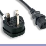 England Power Cord IEC-60320-C13 To BS1363 With Fuse