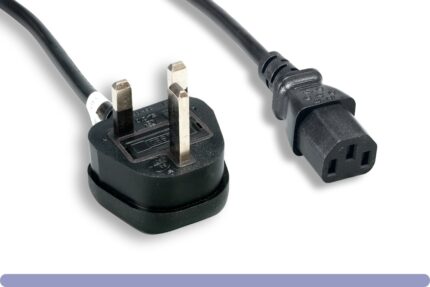 England Power Cord IEC-60320-C13 To BS1363 With Fuse
