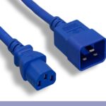 C20 to C13 Universal Jumper Power Cord Blue Color