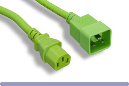 C20 to C13 Universal Jumper Power Cord Green Color