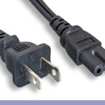 18 AWG Polarized Notebook Power Cord NEMA 1-15P to C7