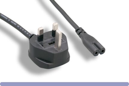England Power Cord IEC-60320-C7 To BS1363 With Fuse
