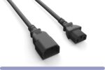 14 AWG C13/C14 Black Power Cord Extension