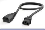14 AWG C13/C14 Black Power Cord Extension - Image 2