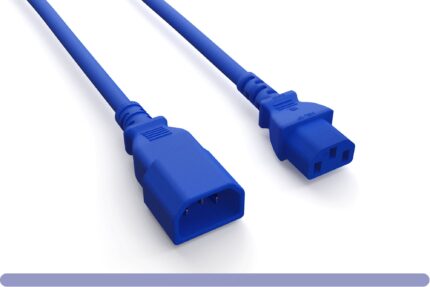 14 AWG  C13/C14 Blue Color Power Extension