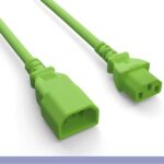 14 AWG C13/C14 Green Color Power Extension