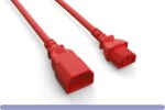14 AWG C13/C14 Red Color Power Extension