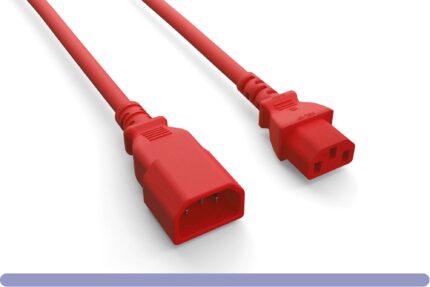 14 AWG C13/C14 Red Color Power Extension