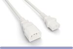 14 AWG  C13/C14 White Color Power Extension