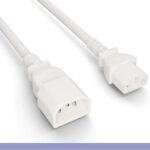 14 AWG  C13/C14 White Color Power Extension