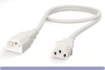 14 AWG  C13/C14 White Color Power Extension - Image 2