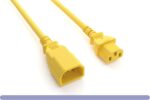 14 AWG  C13/C14 Yellow Color Power Extension