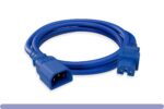 14 AWG Blue Color C15 / C14 Power Cord - Image 2