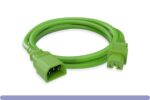 14 AWG Green Color C15 / C14 Power Cord - Image 2