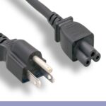 18 AWG 3 Prong Notebook Power Cord NEMA 5-15P to C5
