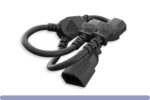 16AWG Power Cord Extension / Splitter C14 to C13 x 2 - Image 3