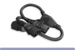 16AWG Power Cord Extension / Splitter C14 to C13 x 2 - Image 2