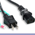 Japan Power Cord IEC-60320-C13 To JIS 8303 With Ground