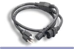 16 AWG NEMA 5-15P to C13 Splitter Power Cord - Image 4