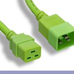 12 AWG Green Color C20 to C19 Universal Jumper Power Cord
