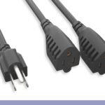 16 AWG Power Cord Splitter NEMA 5-15P to NEMA 5-15R x2