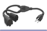 16 AWG Power Cord Splitter NEMA 5-15P to NEMA 5-15R x2 - Image 2