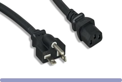 14 AWG AC Power Cord NEMA 5-20P to C13