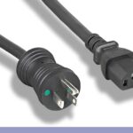 14 AWG Hospital Grade Power Cord Black Color
