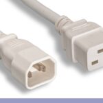 14 AWG White Color C14 / C19Power Cord