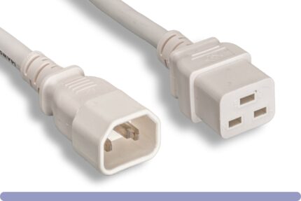 14 AWG White Color C14 / C19Power Cord
