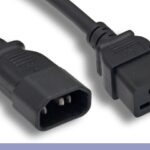 14 AWG., Black Color C14 / C19 Power Cord