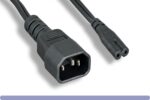 18 AWG C14 to C7 Power Adapter Cable