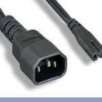 18 AWG C14 to C7 Power Adapter Cable