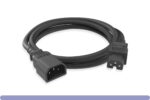 14 AWG. Black Color C15 / C14 Power Cord - Image 2