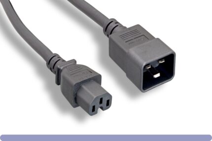 14 AWG. Black Color C15 / C20 Power Cord