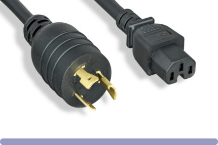 L6-20P / C15 Medium Duty 14AWG Locking Power Cord