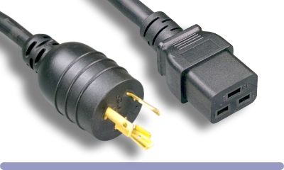 L6-20P / C19 Heavy Duty 12AWG Locking Power Cord