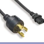 L6-30P / C13 Medium Duty 14AWG Locking Power Cord