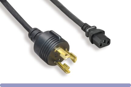 L6-30P / C13 Medium Duty 14AWG Locking Power Cord