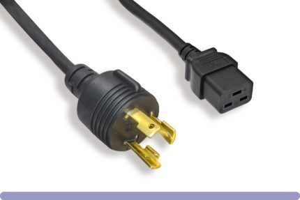 L6-30P / C19 Heavy Duty 12AWG Locking Power Cord