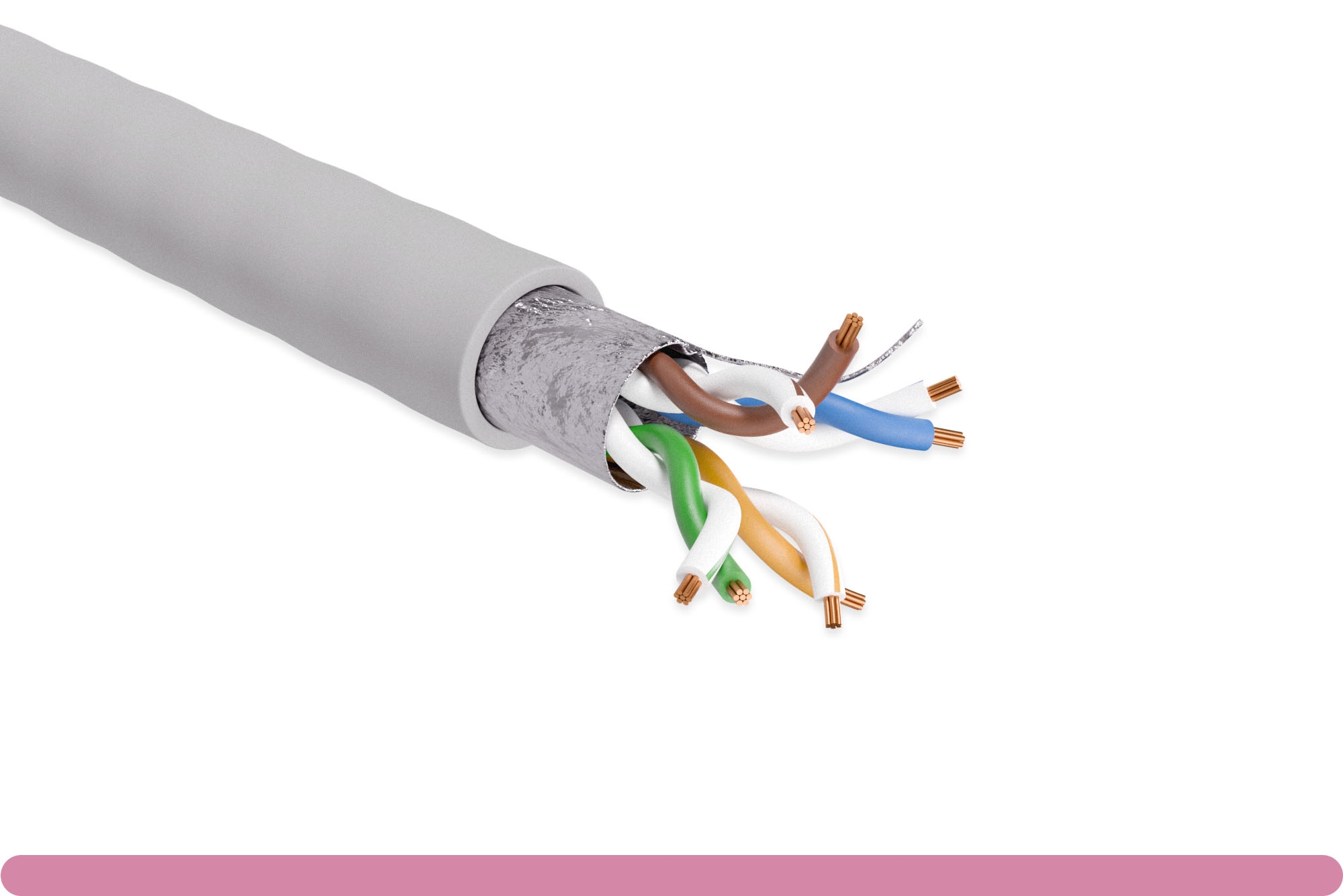 10x5-501th-e_1.jpg Cat. 5e STP Stranded Gray Ethernet Bulk Cable - Image 1