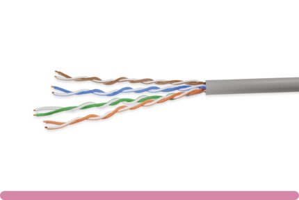 Cat. 5e UTP Solid Ethernet Bulk Cable 350MHz Gray