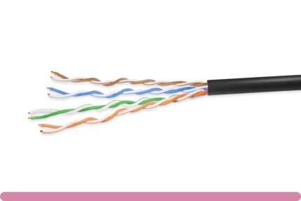 Cat. 5e UTP Solid Ethernet Bulk Cable 350MHz Black