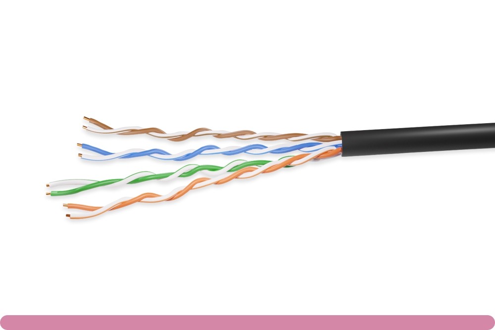 10x5-702th_2.jpg Cat. 5e UTP Solid Ethernet Bulk Cable 350MHz Black - Image 1