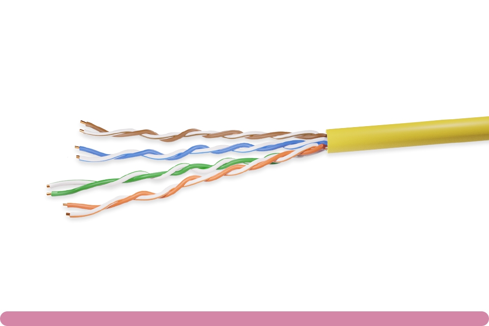 10x5-706th_2.jpg Cat. 5e UTP Solid Ethernet Bulk Cable 350MHz Yellow - Image 1