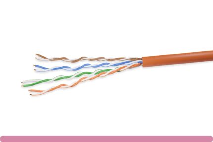 Cat. 5e UTP Solid Ethernet Bulk Cable 350MHz Orange