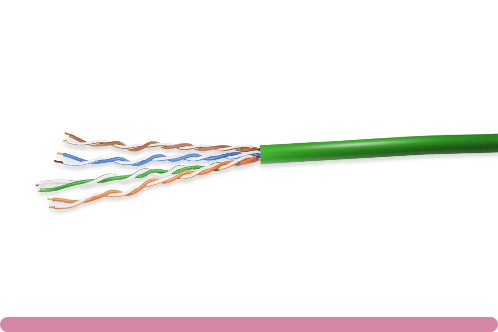10x5-803th.jpg Cat. 5e UTP Stranded Ethernet Bulk Cable 350MHz Green - Image 1