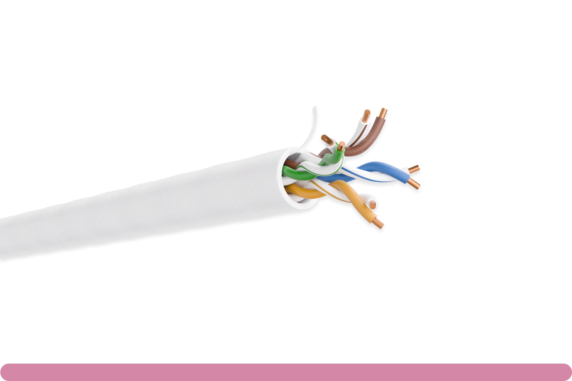 10x5-a08th_1.jpg Cat. 5e Plenum Solid White Ethernet Bulk Cable 350MHZ - Image 1