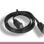 Flat Cat 5e UTP Patch Cable Black